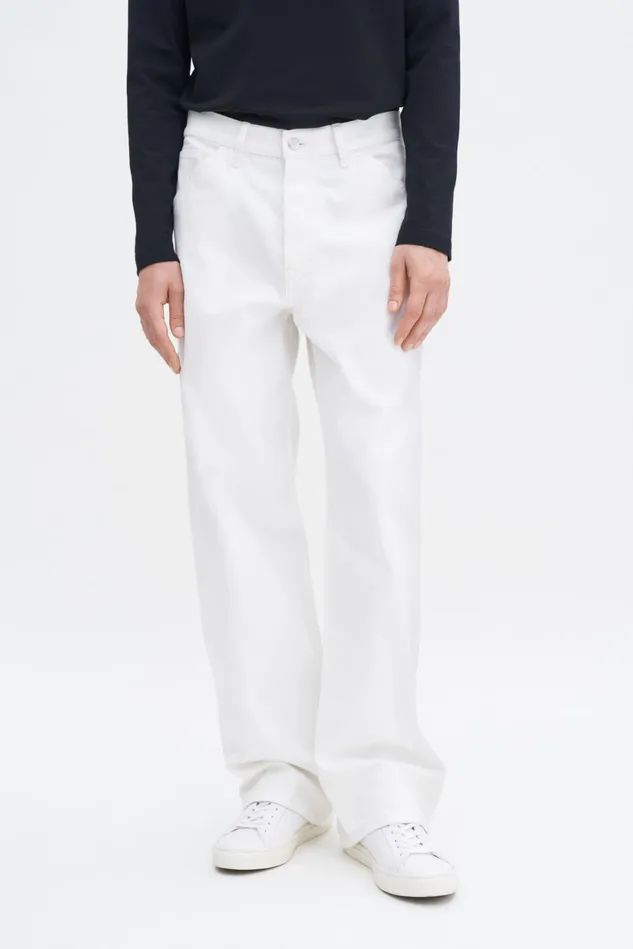 Men Baggy Jeans Ecru Wash Filippa K Jeans