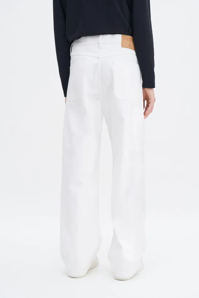 Men Baggy Jeans Ecru Wash Filippa K Jeans