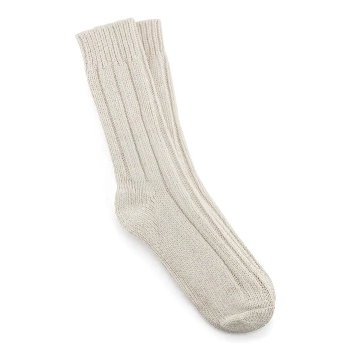 Men Birkenstock Socks Cotton Twist Off White
