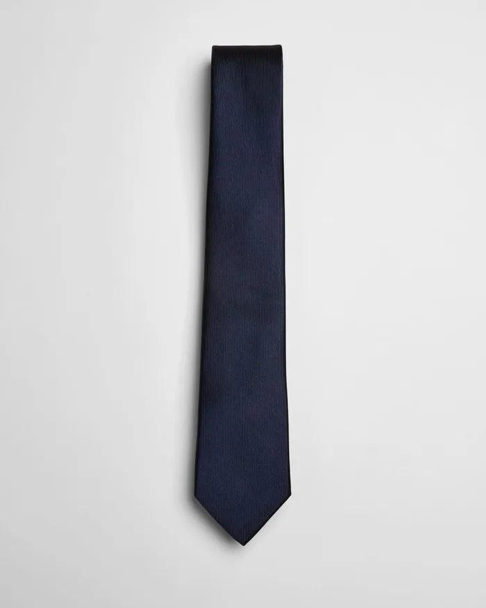 Men BLULA 8211 Twill Silk Tie Navy Ted Baker Suits