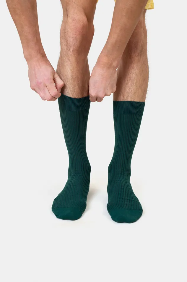 Men Colorfulstandard Merino Wool Blend Sock 8211 Scarlet Red Socks
