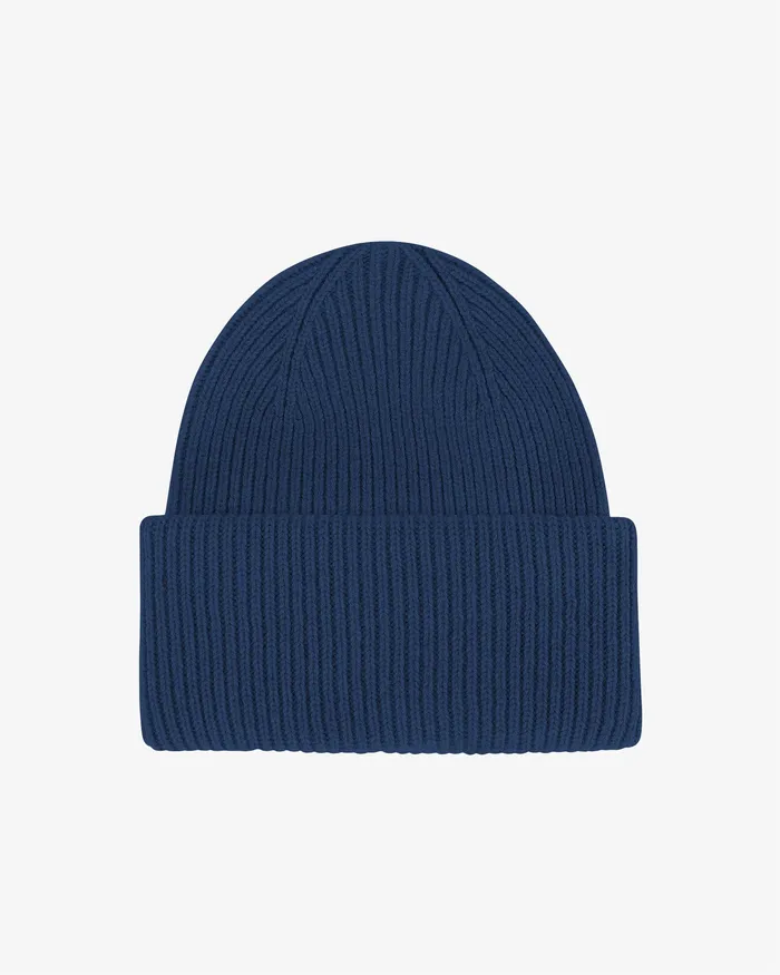 Men Colorfulstandard Merino Wool Hat 8211 Marine Blue Hats