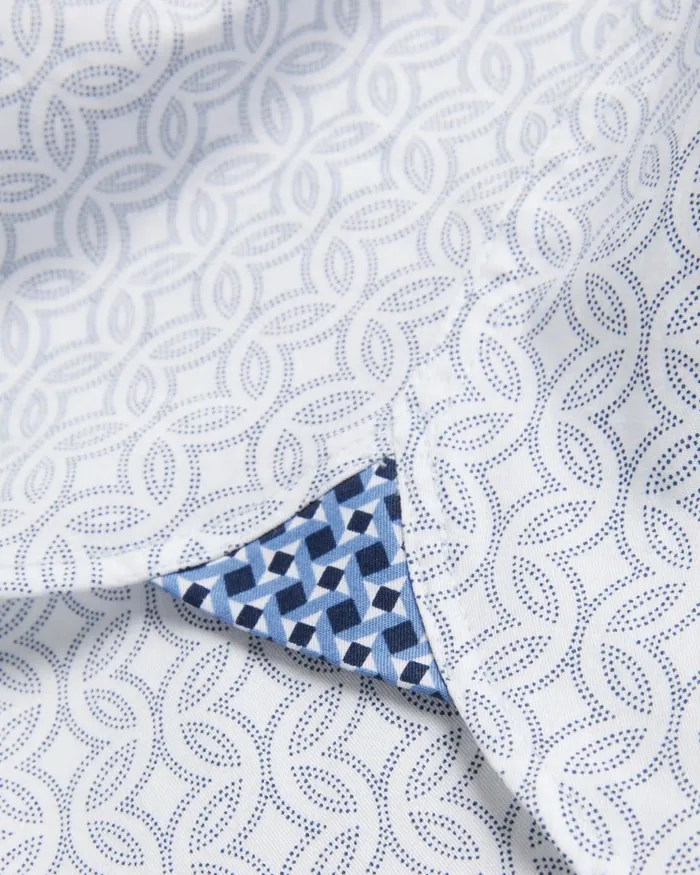 Men CRESSY 8211 Long Sleeve Circle Geo Print Shirt White Ted Baker Shirts Men CRESSY 8211 Long Sleeve Circle Geo Print Shirt White Ted Baker Shirts