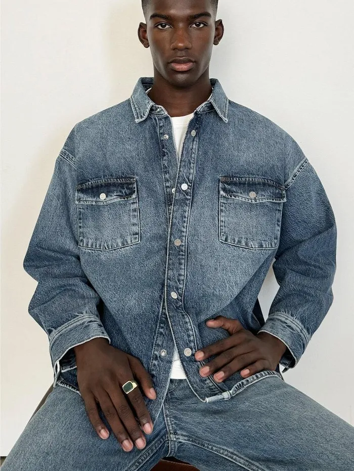 Men FRAME Denim Shirts Relaxed Denim Shirt