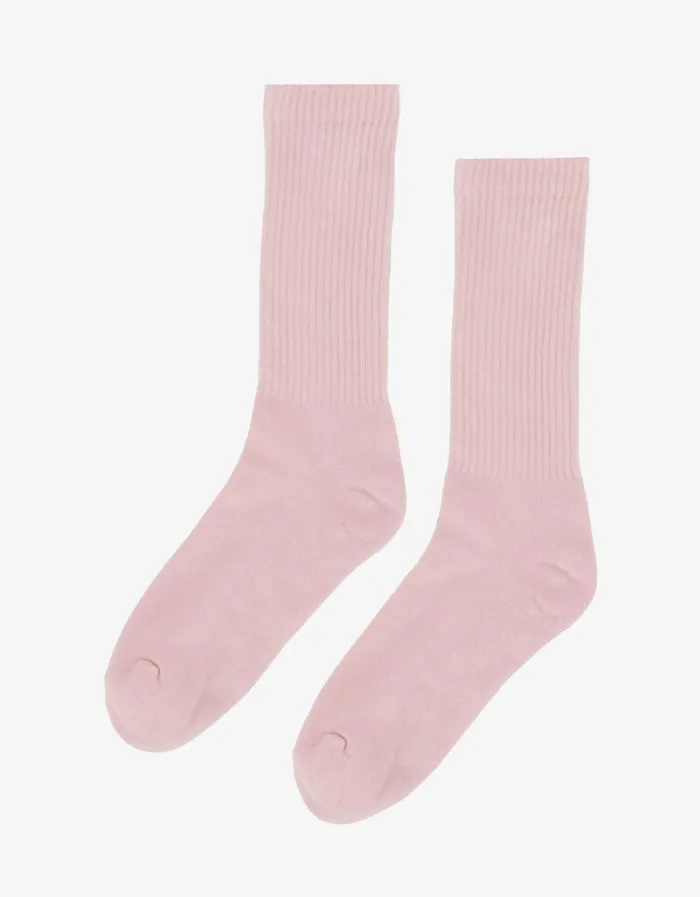 Men Organic Active Sock Faded Pink Colorful Standard Socks and
