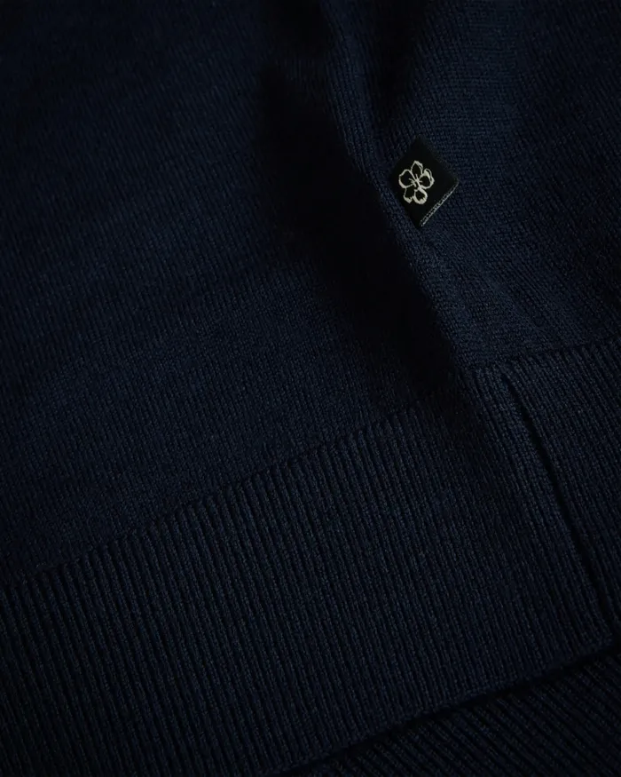 Men PIERROT 8211 Short Sleeve Stripe Trim Polo Shirt Navy Ted Baker Jumpers and Knitwear Men PIERROT 8211 Short Sleeve Stripe Trim Polo Shirt Navy Ted Baker Jumpers and Knitwear