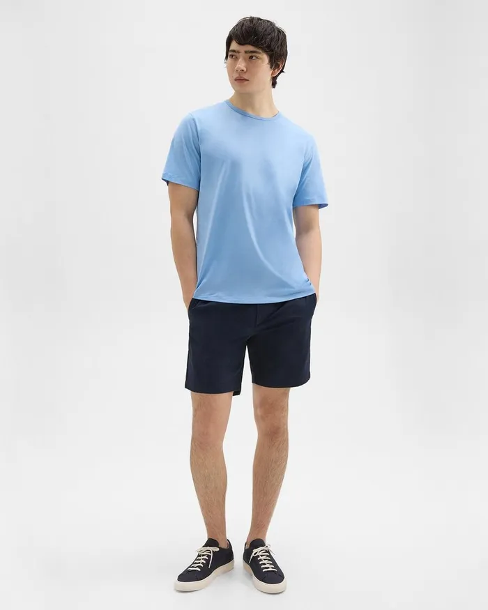 Men TShirts Polos Theory Precise Tee In Pima Cotton Jersey Powder Blue