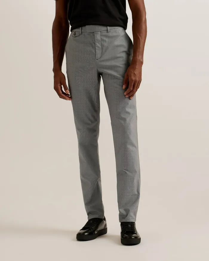 Men TURNEY 8211 Slim Fit Textured Cotton Chinos Navy Ted Baker Trousers and Chinos Men TURNEY 8211 Slim Fit Textured Cotton Chinos Navy Ted Baker Trousers and Chinos