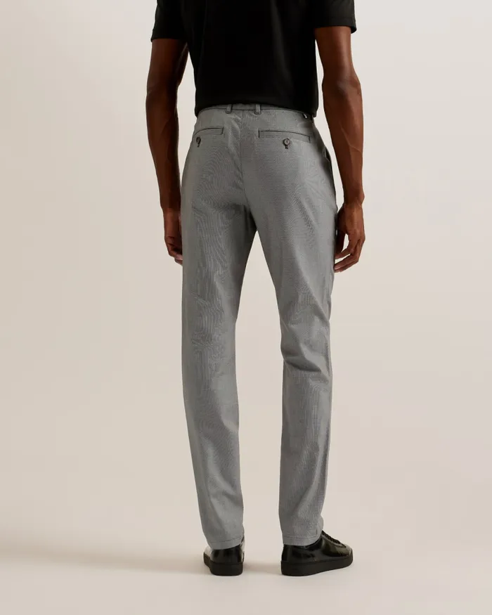Men TURNEY 8211 Slim Fit Textured Cotton Chinos Navy Ted Baker Trousers and Chinos Men TURNEY 8211 Slim Fit Textured Cotton Chinos Navy Ted Baker Trousers and Chinos