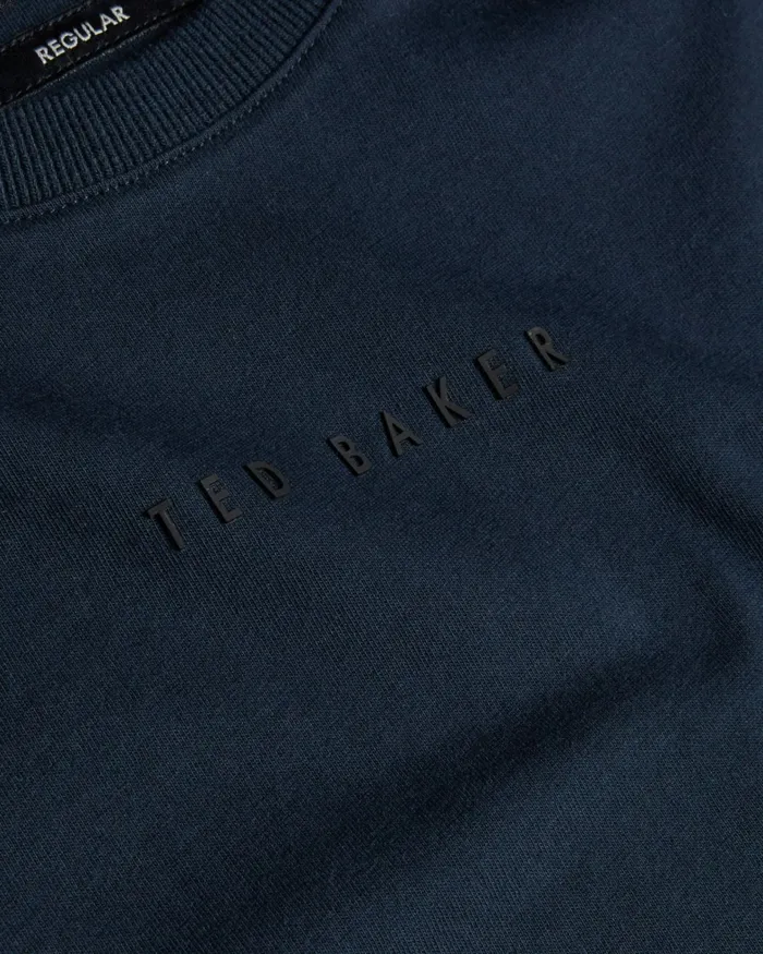 Men WISKIN 8211 Branded Regular Fit TShirt Navy Ted Baker Tops Men WISKIN 8211 Branded Regular Fit TShirt Navy Ted Baker Tops