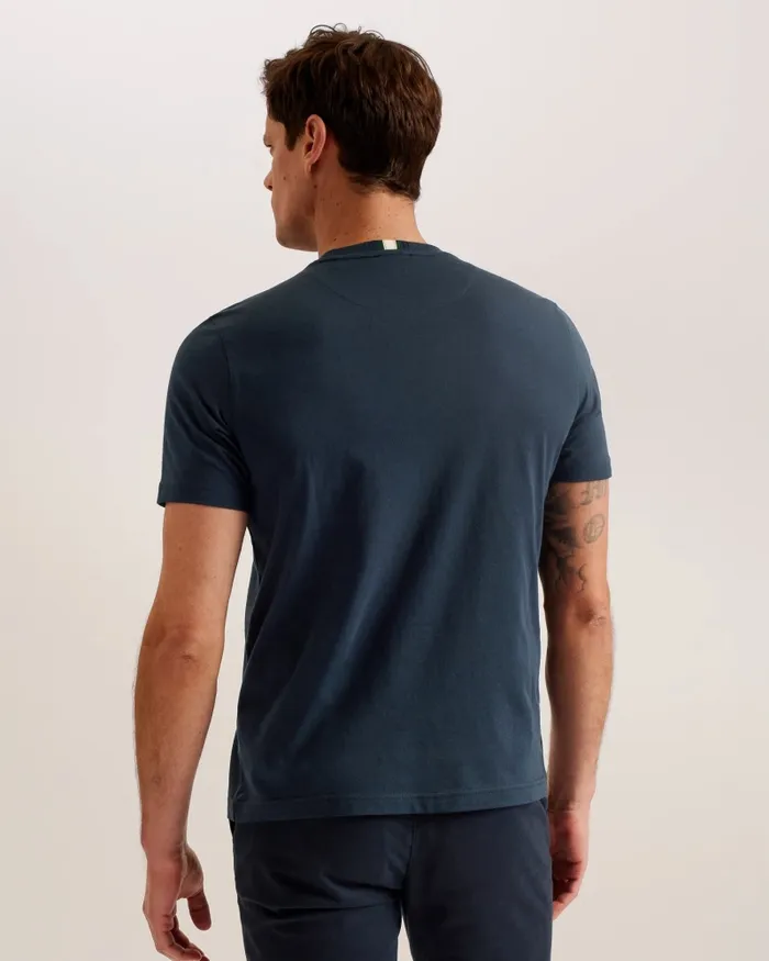 Men WISKIN 8211 Branded Regular Fit TShirt Navy Ted Baker Tops Men WISKIN 8211 Branded Regular Fit TShirt Navy Ted Baker Tops
