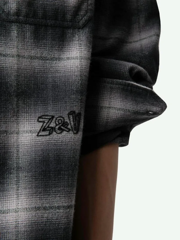Men Zadig and Voltaire Shirts Stan Shirt Grey