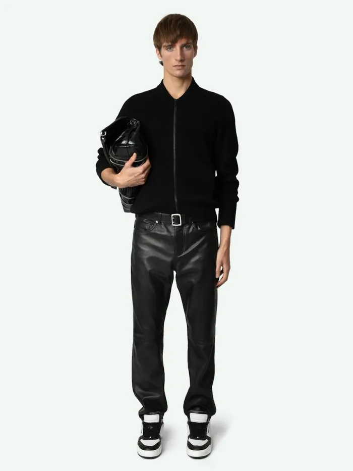 Men Zadig and Voltaire Sweaters and Cardigans Cashton Wool Cardigan Noir