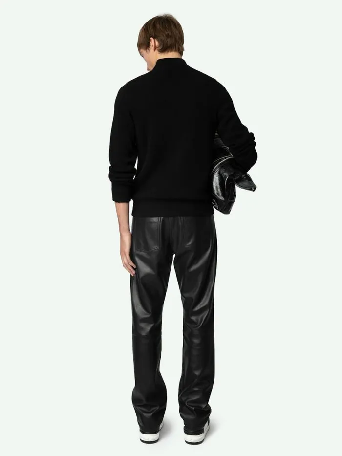Men Zadig and Voltaire Sweaters and Cardigans Cashton Wool Cardigan Noir Men Zadig and Voltaire Sweaters and Cardigans Cashton Wool Cardigan Noir