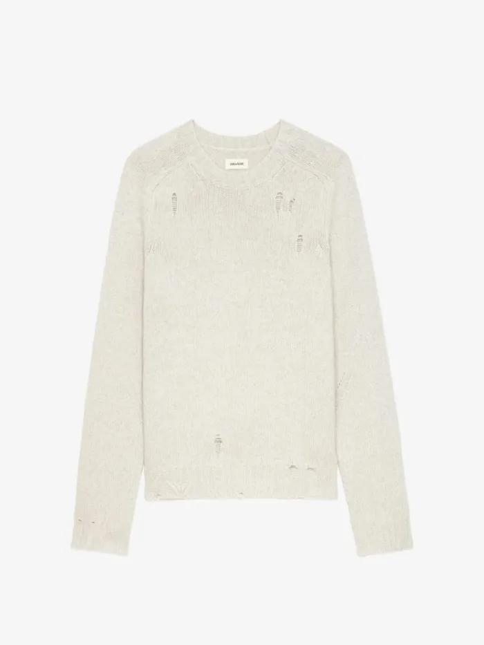 Men Zadig and Voltaire Sweaters and Cardigans Jordan Wool Sweater Greige Men Zadig and Voltaire Sweaters and Cardigans Jordan Wool Sweater Greige