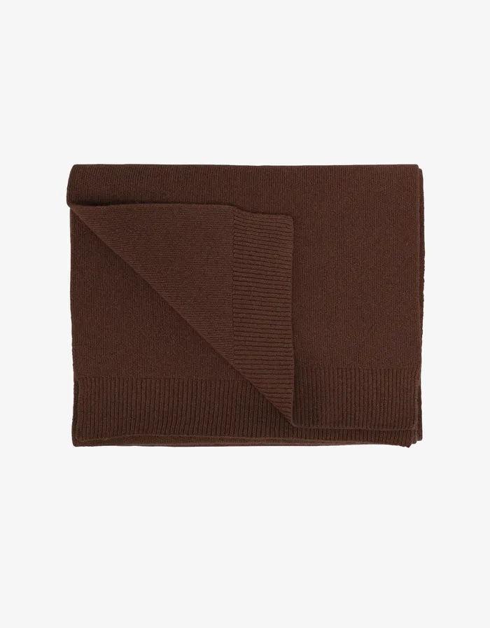 Merino Wool Scarf 8211 Coffee Brown Women Scarves Colorfulstandard