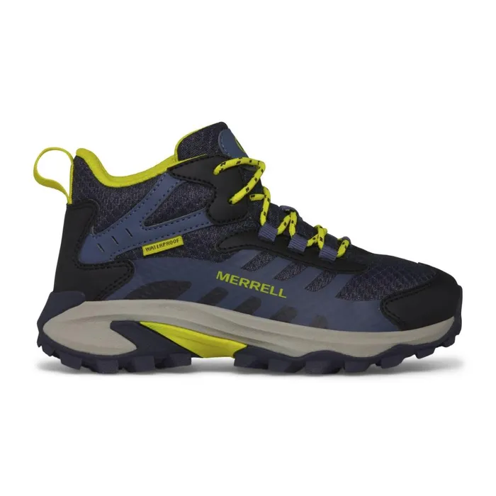 Merrell Big Moab Speed 2 Mid Waterproof Navyhi Viz Kids Boots