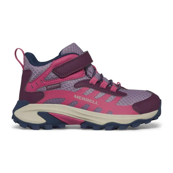Merrell Big Moab Speed Mid 2 AC Waterproof Berry Kids Boots