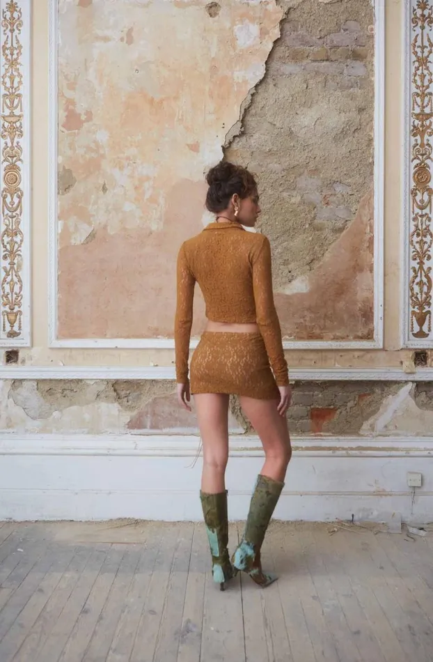 Mini Skirts Women Jaded London Coyote Lace Mini Skirt
