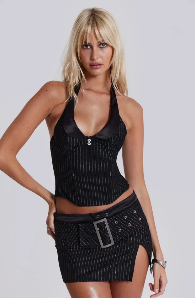 Mini Skirts Women Jaded London Girlfriend Belted Mini Skirt