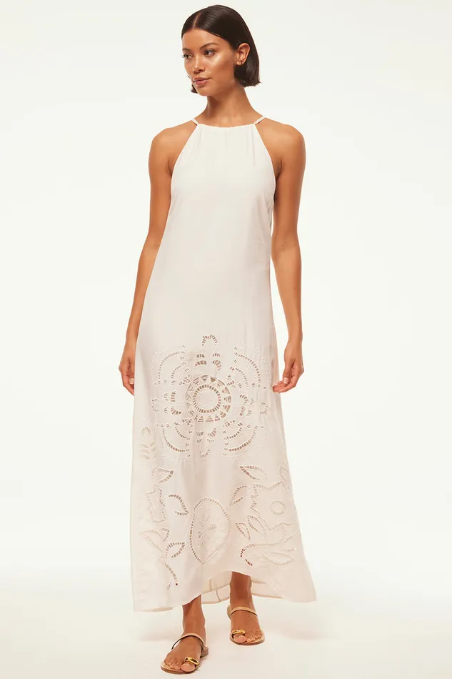 Misa Los Angeles Alejandra Dress White Eyelet Women Dresses