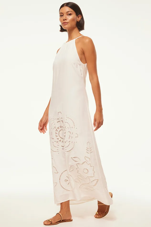 Misa Los Angeles Alejandra Dress White Eyelet Women Dresses