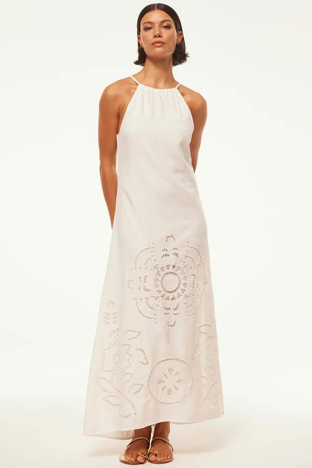 Misa Los Angeles Alejandra Dress White Eyelet Women Dresses