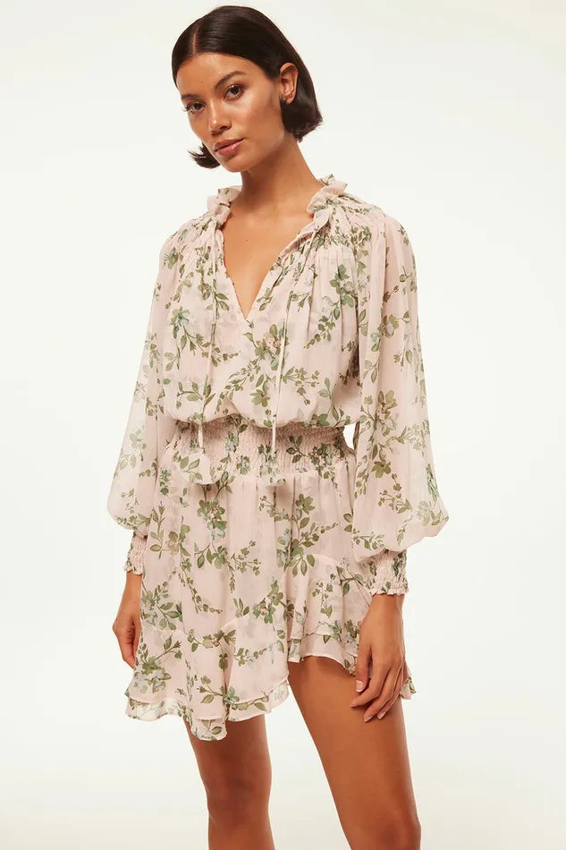 Misa Los Angeles Almaha Dress White Sage Botanica Women Dresses