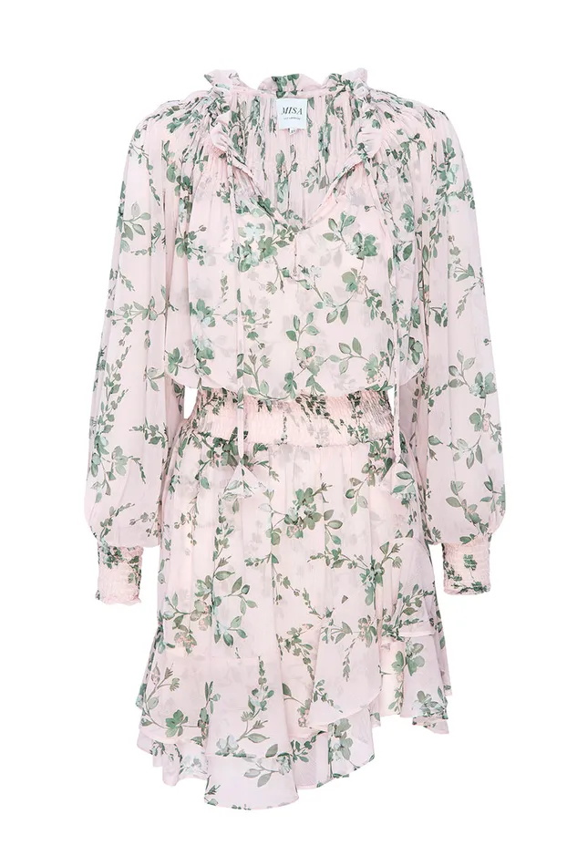Misa Los Angeles Almaha Dress White Sage Botanica Women Dresses