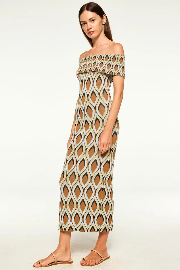 Misa Los Angeles Avi Dress Brown Women Dresses