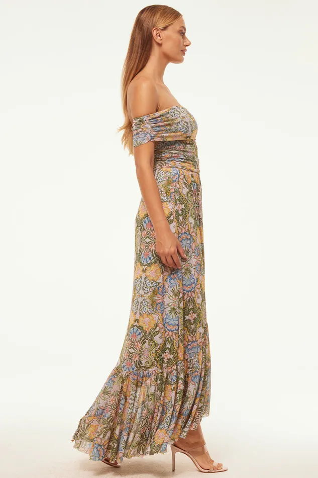 Misa Los Angeles Fiorella Dress Dolce Vita Kaleidoscope Women Jersey and Mesh