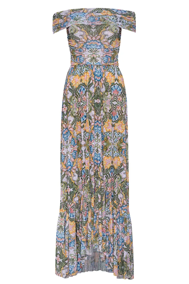 Misa Los Angeles Fiorella Dress Dolce Vita Kaleidoscope Women Jersey and Mesh