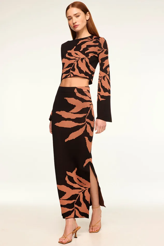 Misa Los Angeles Fira Skirt Fernal Glow Women Matching Sets