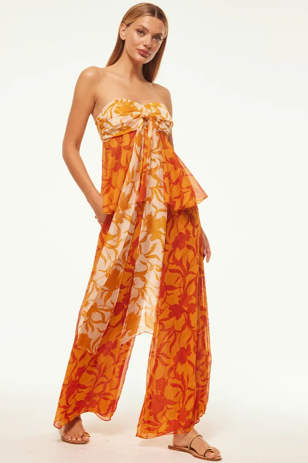 Misa Los Angeles Freda Pant Atlas Floral Persimmon Women Pants