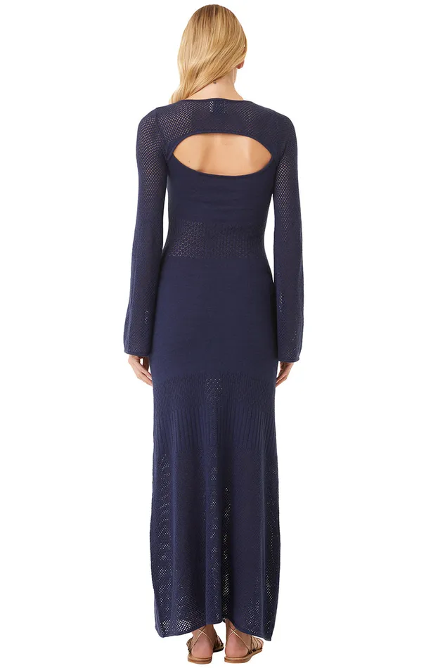 Misa Los Angeles Irene Dress Midnight Blue Women Knits