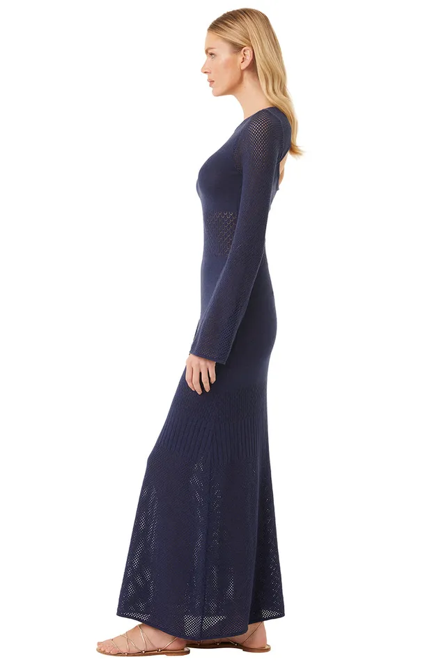 Misa Los Angeles Irene Dress Midnight Blue Women Knits