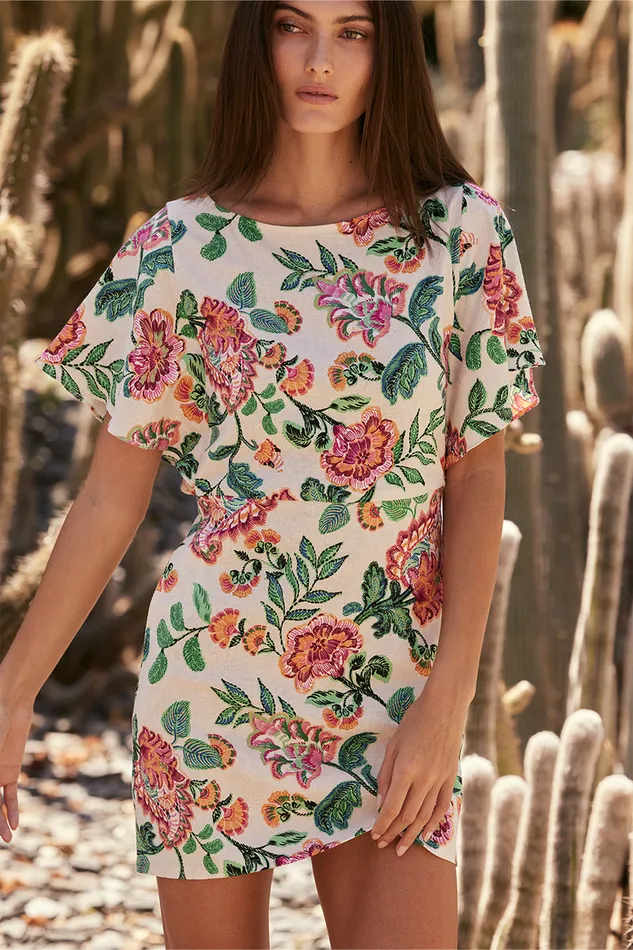 Misa Los Angeles Layla Dress Malika Paisley Floral Women Dresses