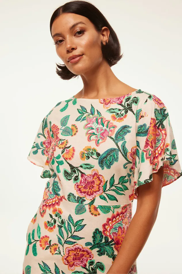 Misa Los Angeles Layla Dress Malika Paisley Floral Women Dresses
