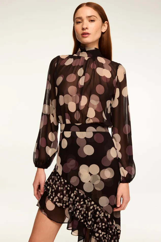 Misa Los Angeles Lulu Top Polka Dot Large Women Matching Sets