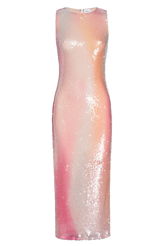 Misa Los Angeles Nakia Dress Sequin Ombre Women Dresses