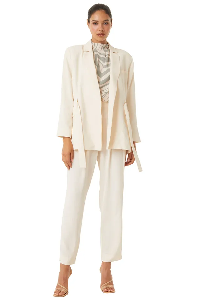 Misa Los Angeles Perry Pant Ivory Women Matching Sets