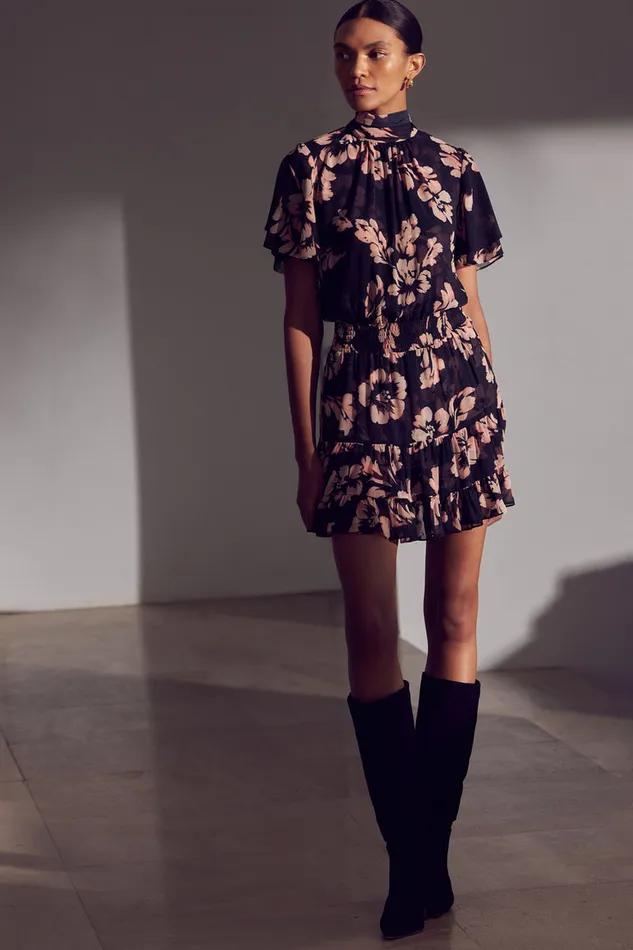 Misa Los Angeles Saffie Dress Auric Flora Women Dresses