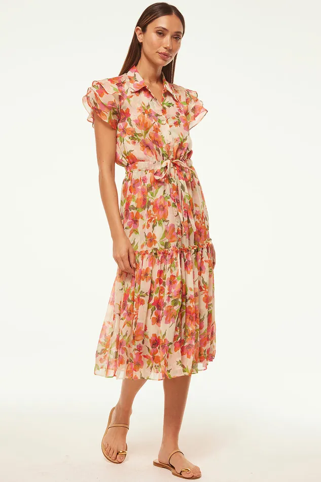 Misa Los Angeles Viola Dress Palmarei Blooms Chiffon Women Dresses Misa Los Angeles Viola Dress Palmarei Blooms Chiffon Women Dresses