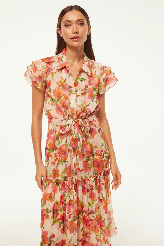 Misa Los Angeles Viola Dress Palmarei Blooms Chiffon Women Dresses Misa Los Angeles Viola Dress Palmarei Blooms Chiffon Women Dresses