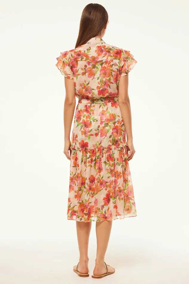 Misa Los Angeles Viola Dress Palmarei Blooms Chiffon Women Dresses Misa Los Angeles Viola Dress Palmarei Blooms Chiffon Women Dresses