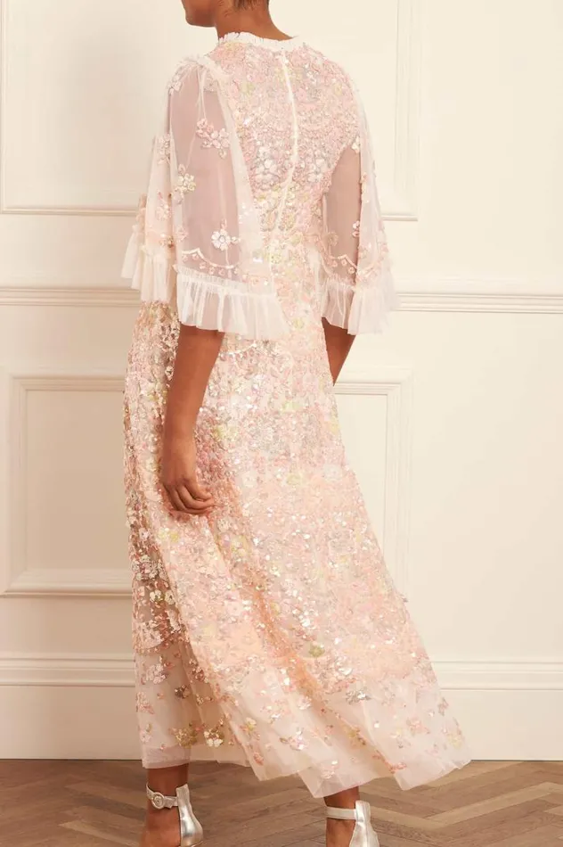 Needle and Thread Dresses Garden Delight Gloss Ankle Gown Champagne 8211 Women