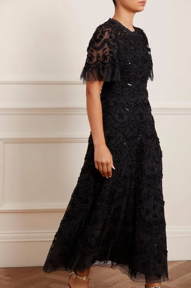 Needle and Thread Dresses Lily Bloom Ankle Gown Black 8211 Women