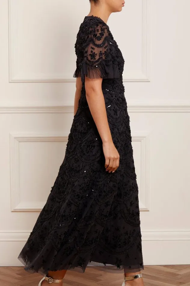 Needle and Thread Dresses Lily Bloom Ankle Gown Black 8211 Women