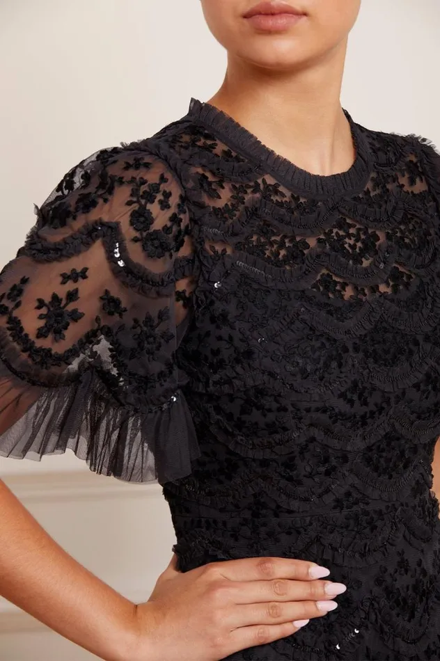Needle and Thread Dresses Lily Bloom Ankle Gown Black 8211 Women
