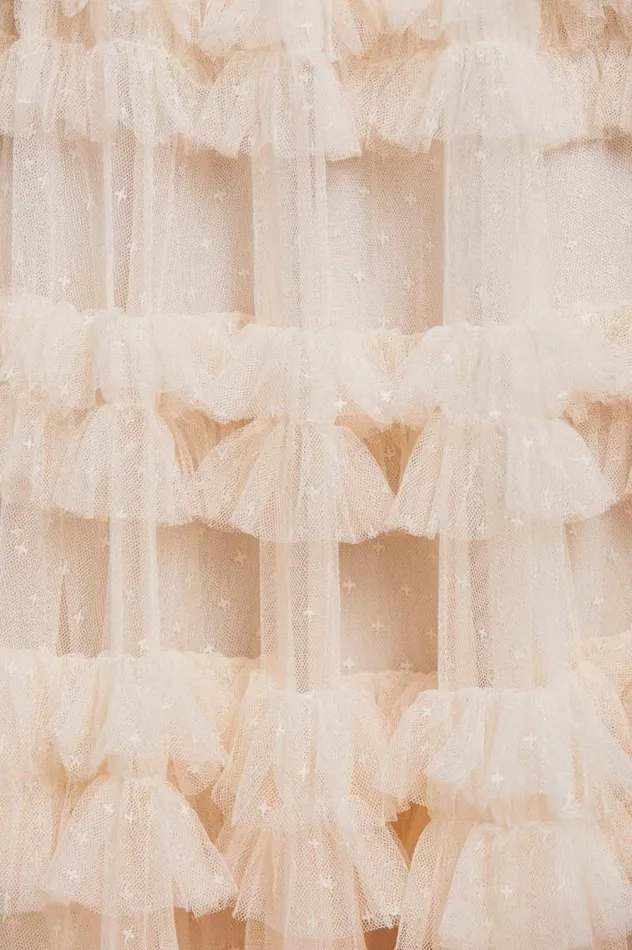 Needle and Thread Dresses Lisette Ruffle Off Shoulder Gown Champagne 8211 Women